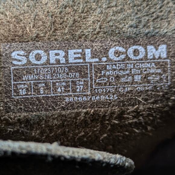 Sorel Addington Boots GUC $250 Size 10    S2931 - Picture 11 of 12